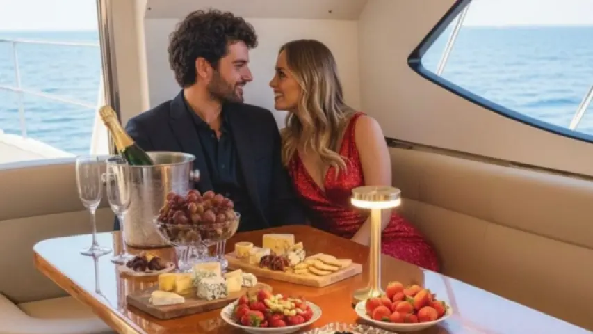 Valentine's Day on a Yacht
